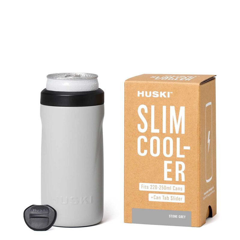Huski Slim Can Cooler Stone Grey image number 0